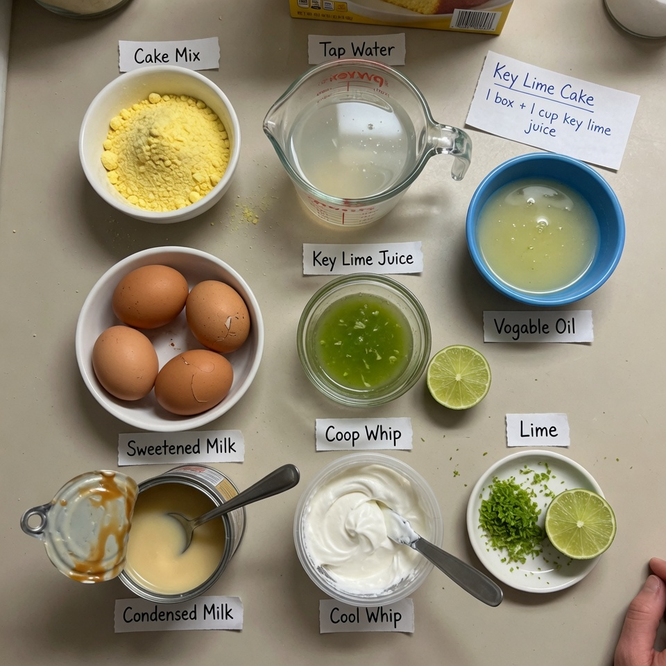 Key Lime Poke Cake