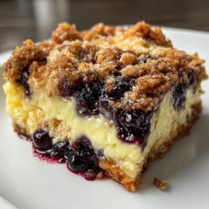 Lemon Blueberry Cheesecake Dump Cake