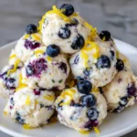 Lemon Blueberry Cottage Cheese Protein Bites