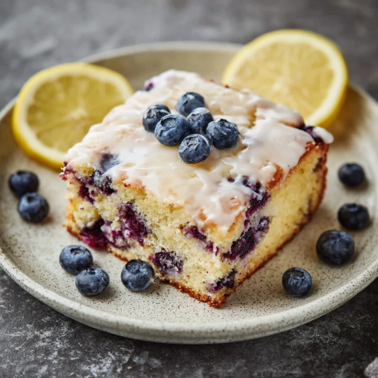 Lemon Blueberry Sheet Cake
