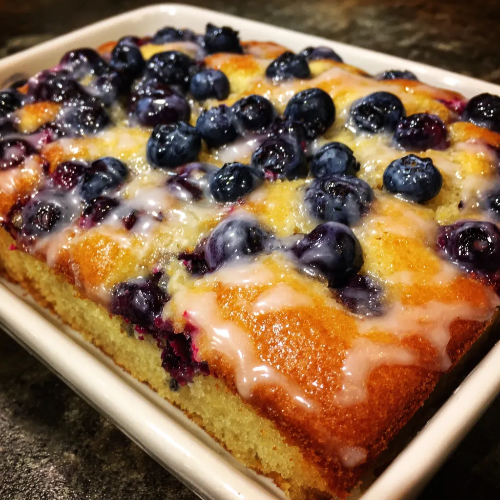 Lemon Blueberry Sheet Cake Recipe: Easy Summer Dessert for 12 Servings 9 Lemon Blueberry Sheet Cake
