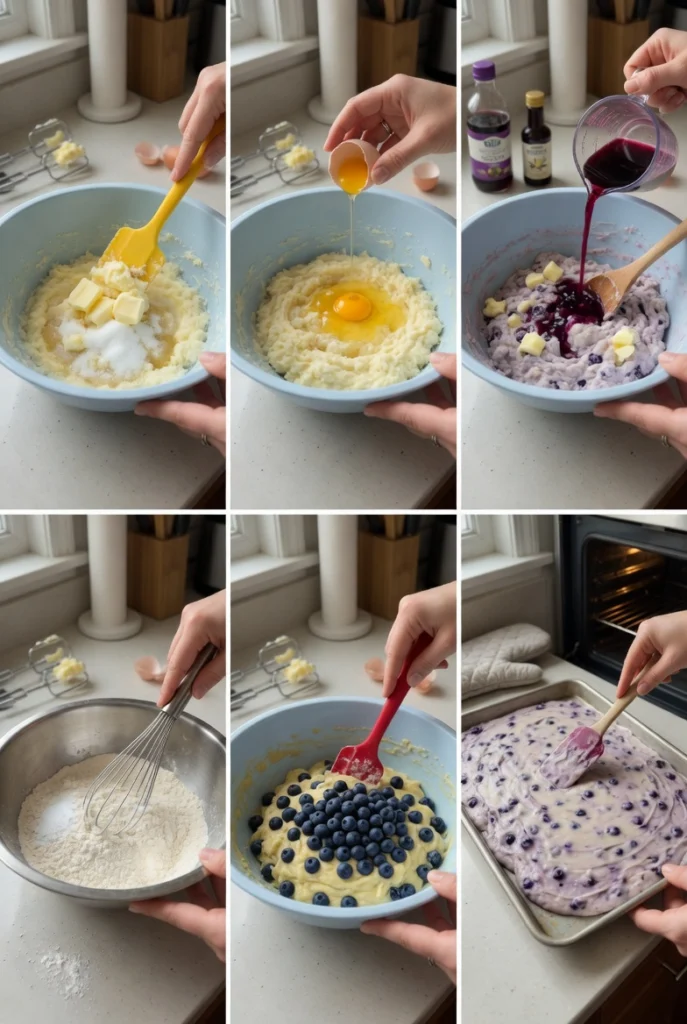 Lemon Blueberry Sheet Cake