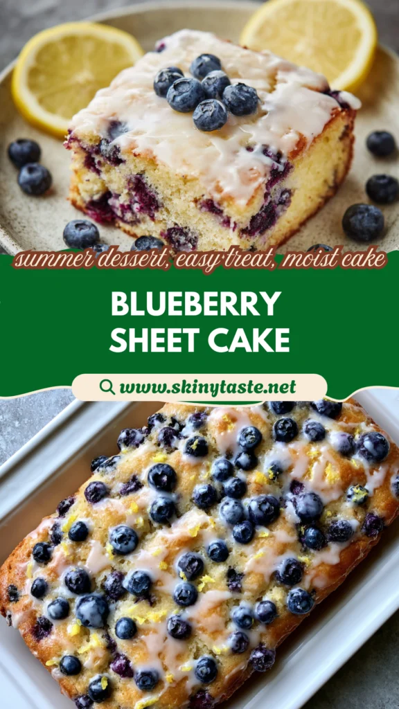 Lemon Blueberry Sheet Cake