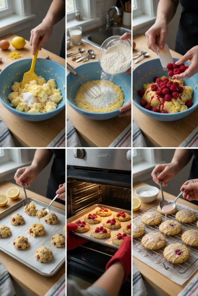 Lemon Raspberry Cookies