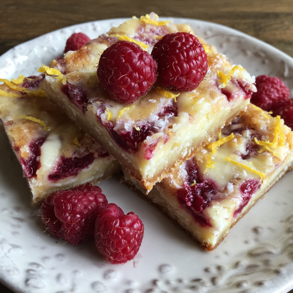 Lemon Raspberry Swirl Bars