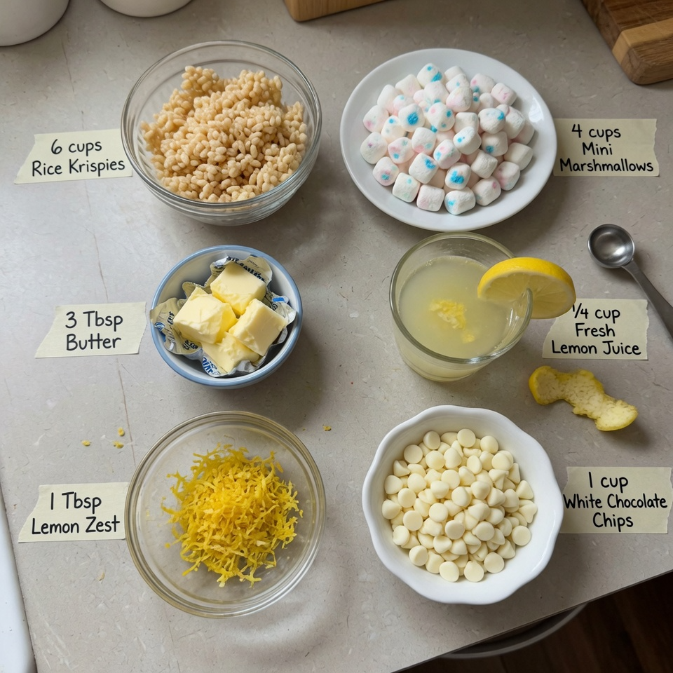 Lemon Rice Krispy Treats