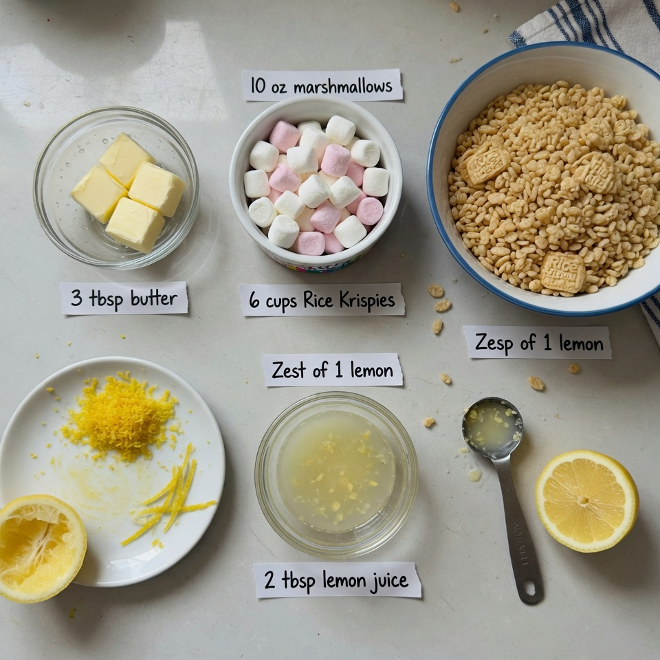 Lemon Rice Krispy Treats