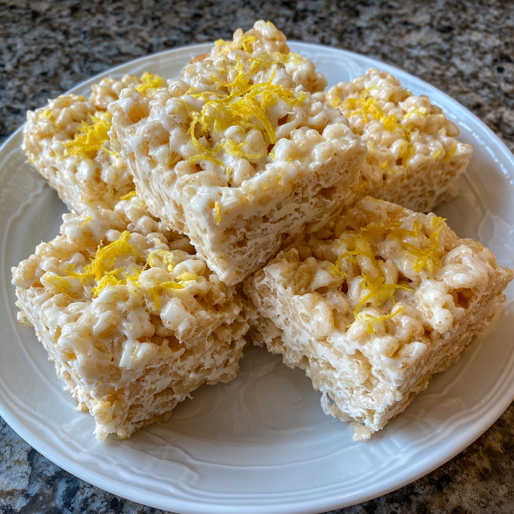Lemon Rice Krispy Treats