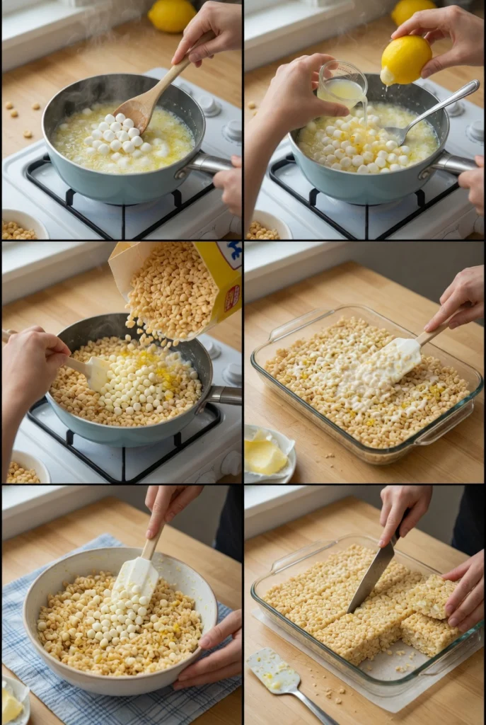 Lemon Rice Krispy Treats