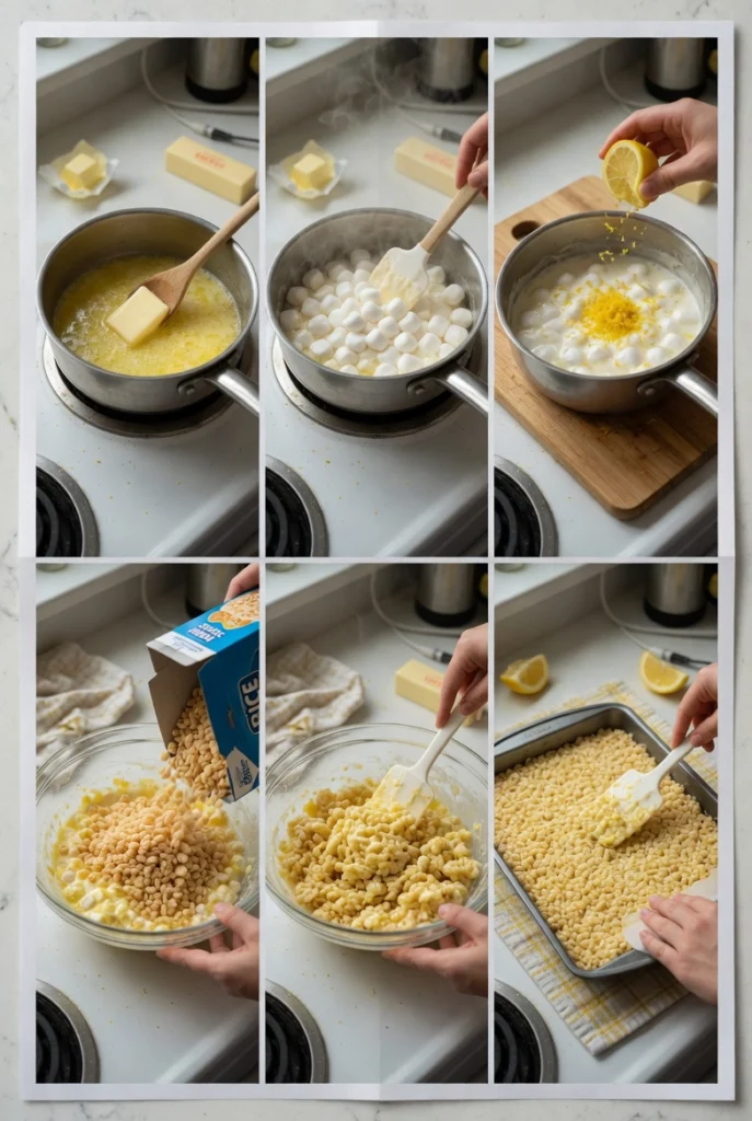 Lemon Rice Krispy Treats