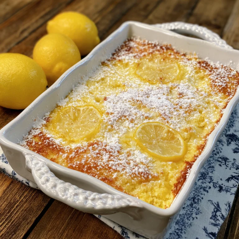 Magic Lemon Cobbler