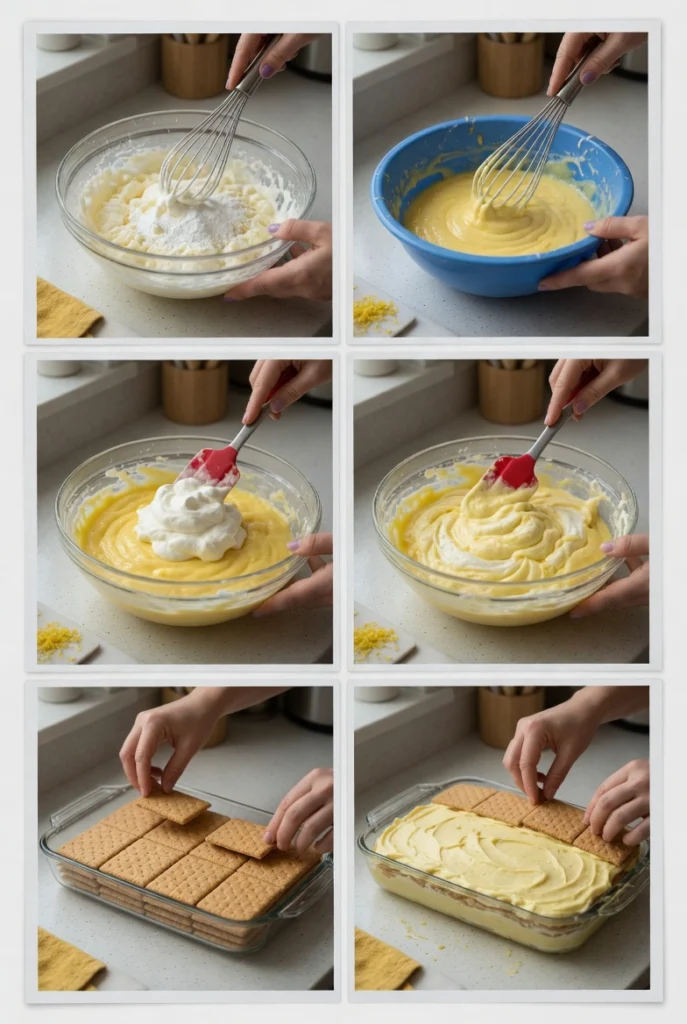 No-Bake Lemon Éclair Cake