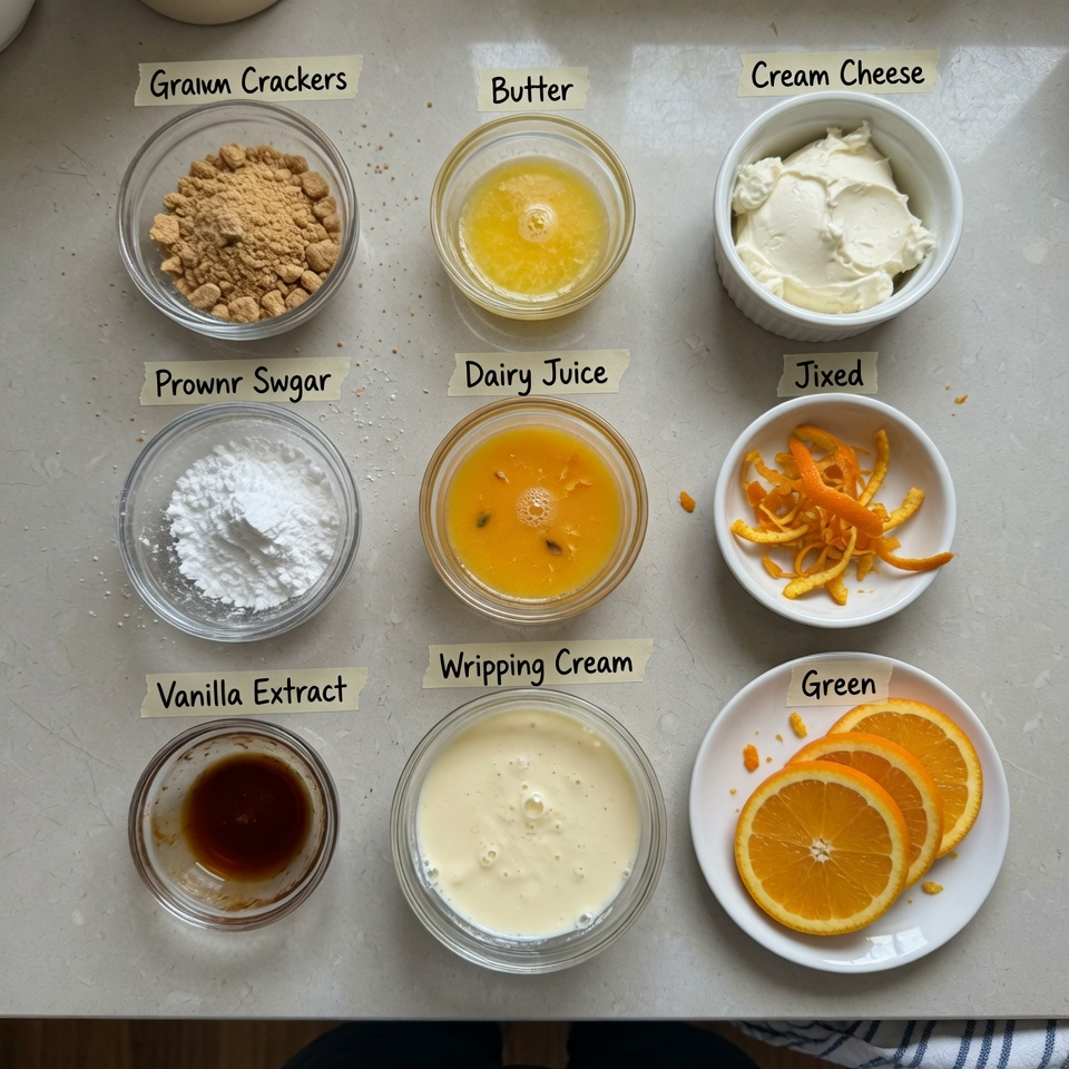 No-Bake Orange Creamsicle Cheesecake