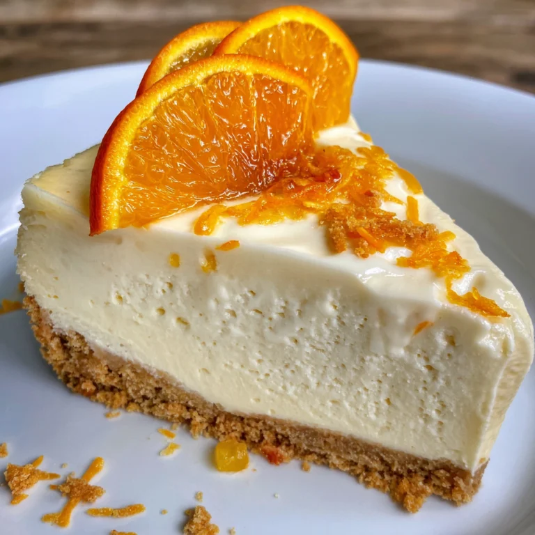 No-Bake Orange Creamsicle Cheesecake