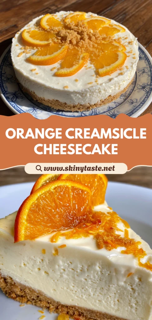 No-Bake Orange Creamsicle Cheesecake