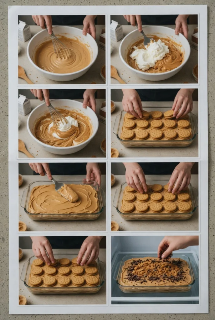No Bake Peanut Butter Icebox Cake