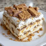 No Bake Peanut Butter Icebox Cake