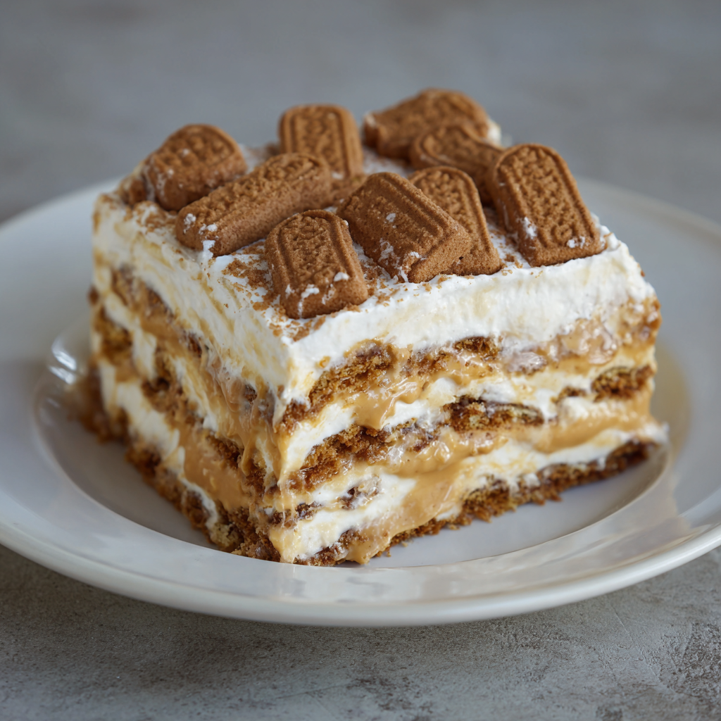 No Bake Peanut Butter Icebox Cake
