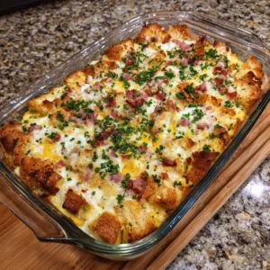 Overnight Eggs Benedict Casserole