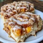 Peach cobbler cinnamon rolls