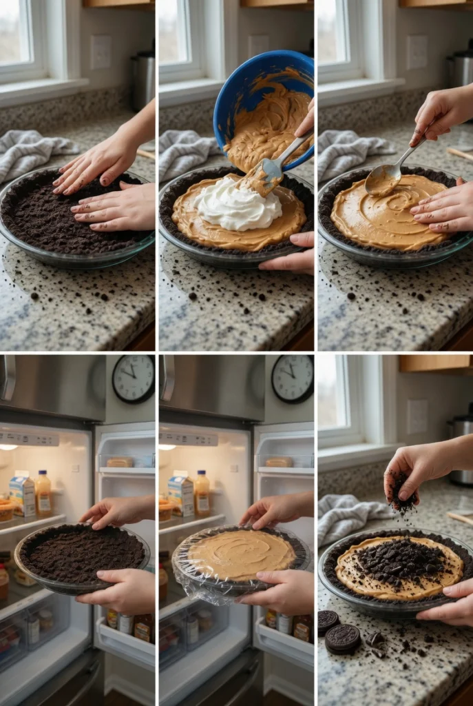 Peanut Butter Oreo Pie