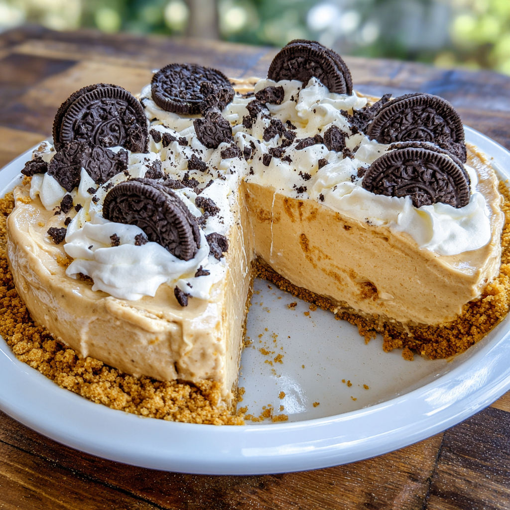 Peanut Butter Oreo Pie