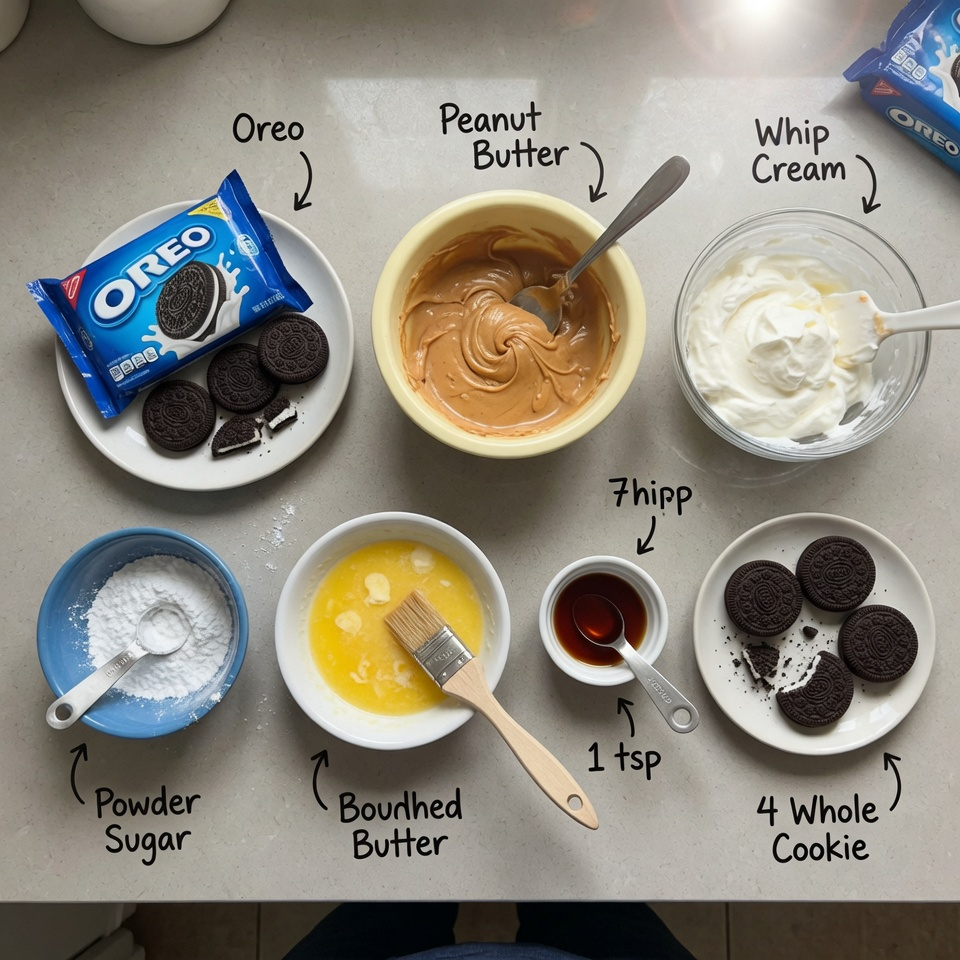 Peanut Butter Oreo Pie