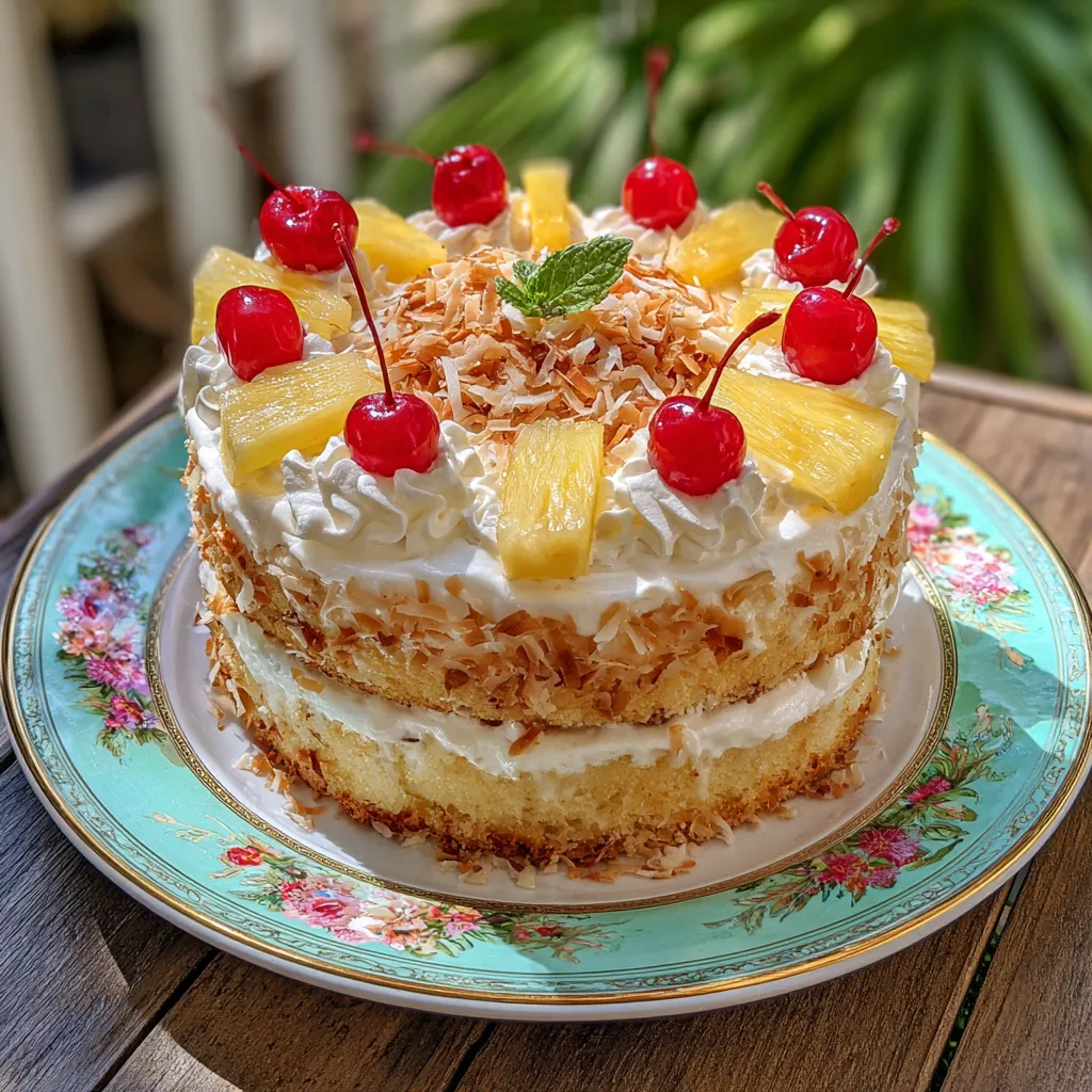 Pina Colada Layer Cake