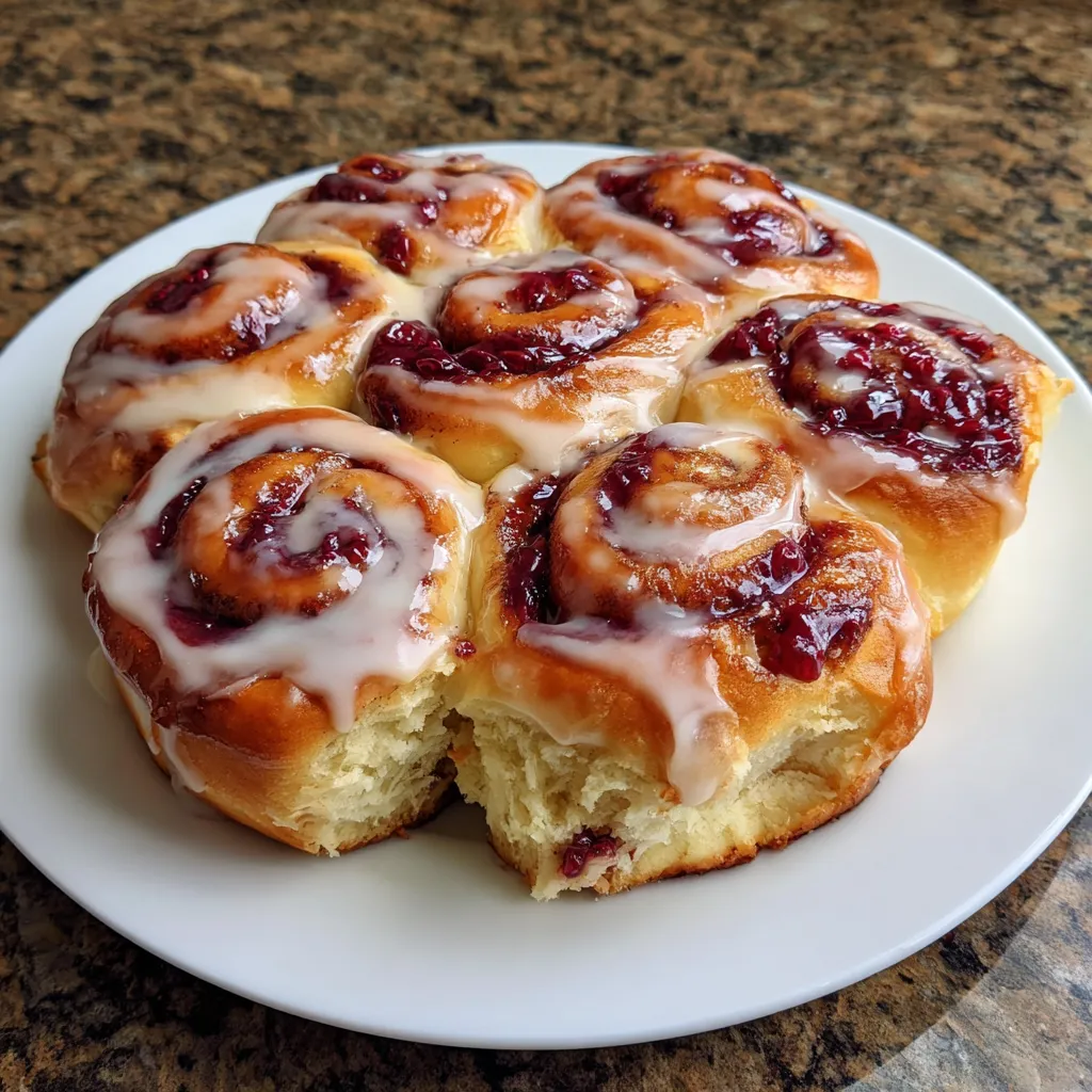 Raspberry Cream Cheese Sweet Rolls – Easy Fluffy Breakfast Treat for E 9 Raspberry Cream Cheese Sweet Rolls
