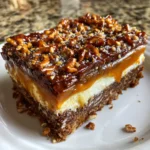 Salted Caramel Pretzel Cheesecake Bars