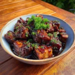 Smoked Beef and Grape Juice Glaze
