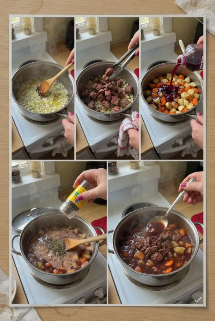 Smoked Beef and Grape Juice Stew