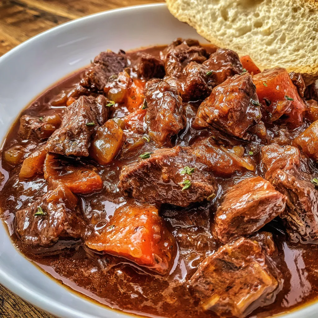 Smoked Beef and Grape Juice Stew