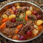 Smoked Beef and Grape Juice Stew