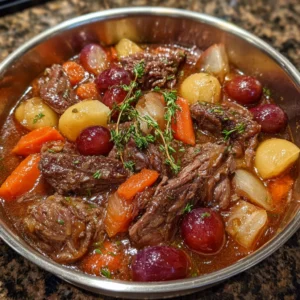 Smoked Beef and Grape Juice Stew
