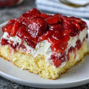 Strawberry Cheesecake Dump Cake