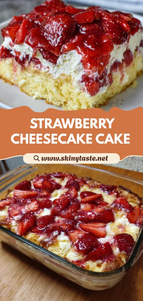 Strawberry Cheesecake Dump Cake