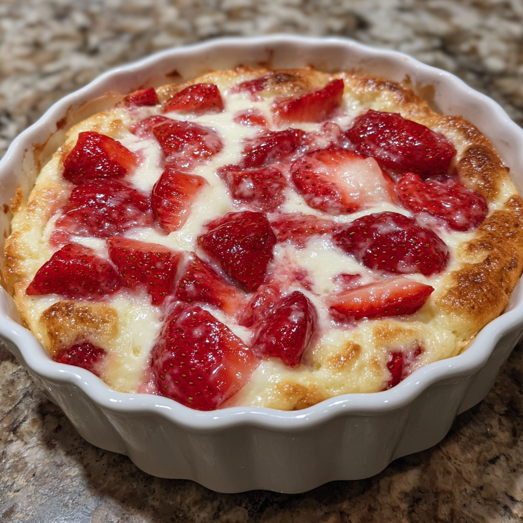 Strawberry Cream Cheese Cobbler