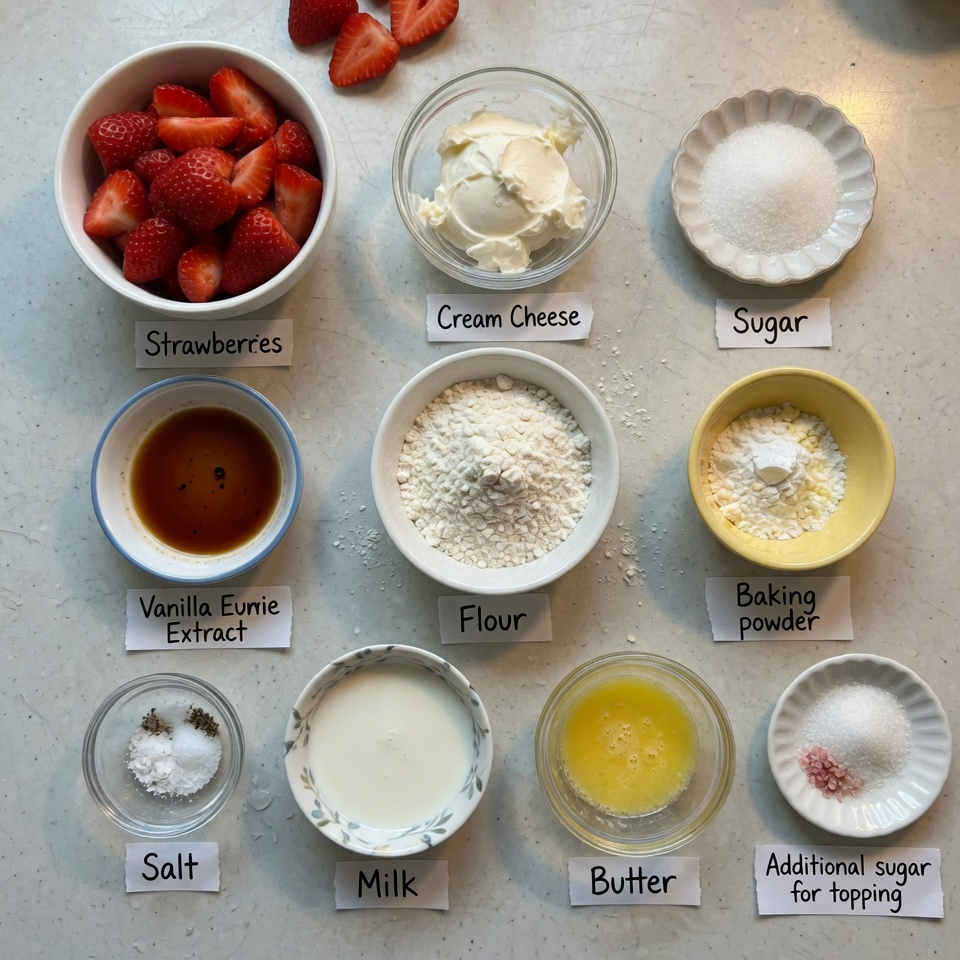 Strawberry Cream Cheese Cobbler