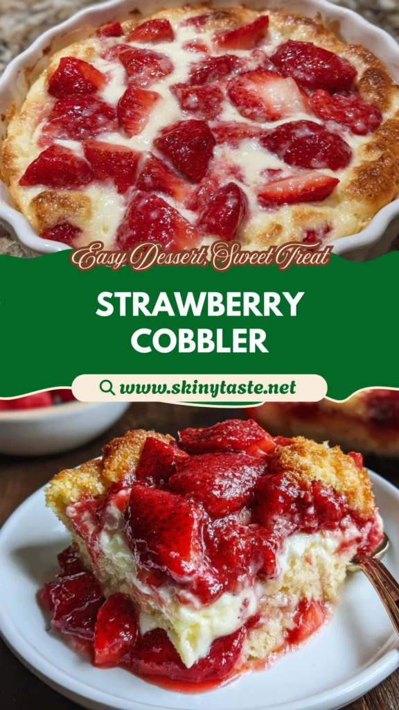 Strawberry Cream Cheese Cobbler