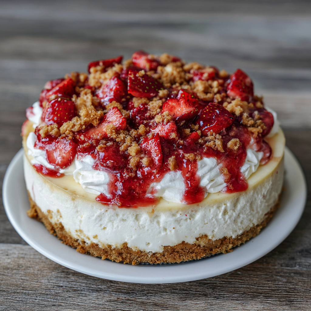 Strawberry Crunch Cheesecake