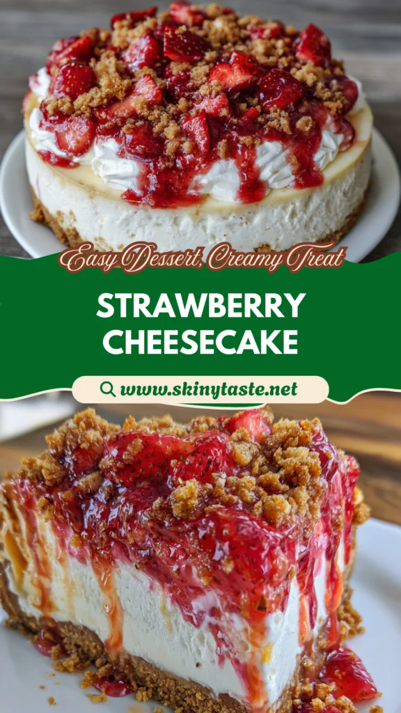 Strawberry Crunch Cheesecake