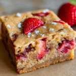 Strawberry Lemon Blondies