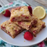 Strawberry Lemon Blondies