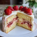 Strawberry Lemon Layer Cake