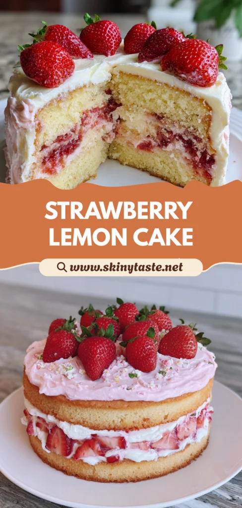 Strawberry Lemon Layer Cake