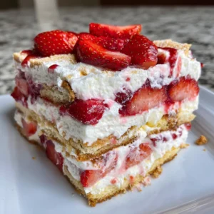 Strawberry Shortcake Icebox Cake
