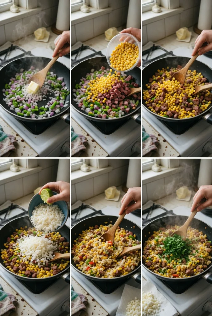 Street Corn Beef Rice Bowl