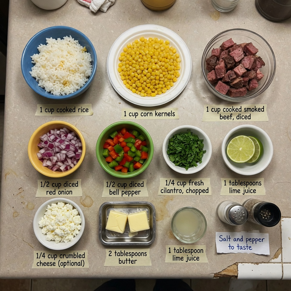 Street Corn Beef Rice Bowl