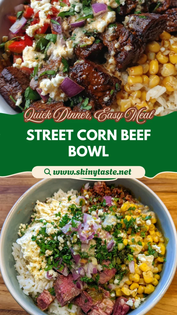 Street Corn Beef Rice Bowl